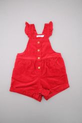 Salopette velours rouge  Bout'chou