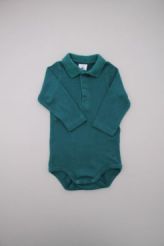 Body polo vert foncé  Petit Bateau
