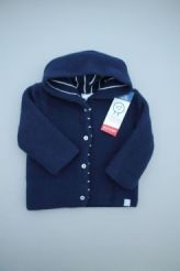 Manteau tricot bleu neuf   La Manufacture de Layette MLT