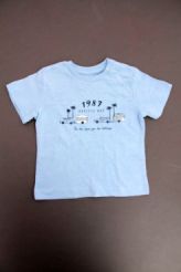 Tee-shirt fin bleu neuf  Bout'chou