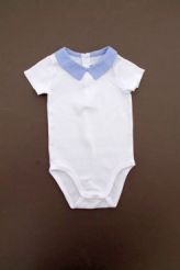 Body blanc col chemise  Jacadi