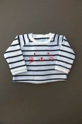 Sweat molleton rayé  Bout'chou