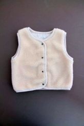 Gilet écru en sherpa    Bout'chou