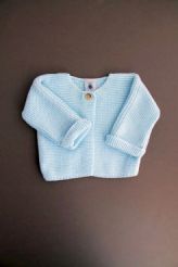 Gilet épais coton bleu  Petit Bateau