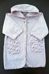 Peignoir rose en éponge   Bout'chou