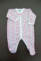 Pyjama velours à fleurs  Petit Bateau