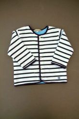 Gilet rayé doublé polaire  Armor-baby