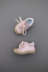 Bottillons cuir rose pâle  Vertbaudet