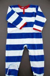 Pyjama velours marinière  Petit Bateau