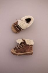 Bottillons hiver en cuir   Babybotte
