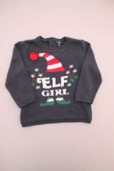 Pull bleu marine Noël  Kiabi
