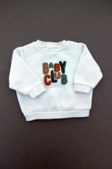 Sweat écru brodé chaud  Tape à l'œil