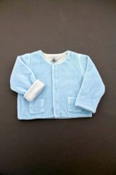 Gilet doubl&eacute; en velours  Petit Bateau