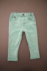 Pantalon en denim vert  Vertbaudet