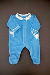 Dors-bien velours &agrave; col  Sergent Major