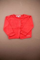 Gilet tricot doux rouge  DKNY