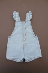 Salopette short en jean  Zara