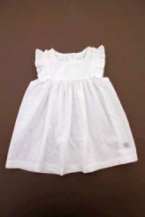 Robe blanche brod&eacute;e &eacute;t&eacute;  Petit Bateau