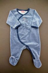 Dors-bien velours brod&eacute;  Natalys