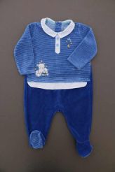 Pyjama velours &agrave; col  Sergent Mjor