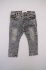 Pantalon slim denim gris  Zara