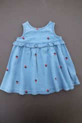 Robe brod&eacute;e &agrave; fleurs  Bout'chou