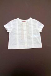 Chemisette &eacute;crue brod&eacute;e  Natalys