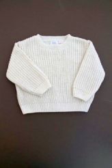 Pull tricot &eacute;pais &eacute;cru  Zara