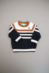 Pull ray&eacute; fin en tricot  Oba&iuml;bi