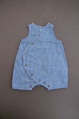 Combishort vichy bleu &eacute;t&eacute;  Bout'chou