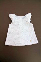 Blouse blanche brod&eacute;e  Mayoral