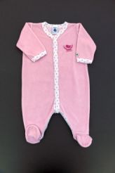 Dors-bien en velours rose  Petit Bateau