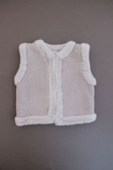 Gilet doux sans manches  Ch&acirc;teau de sable