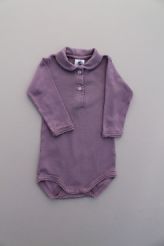 Body mauve col claudine  Petit Bateau