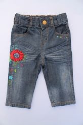 pantalon en denim brodé  Catimini