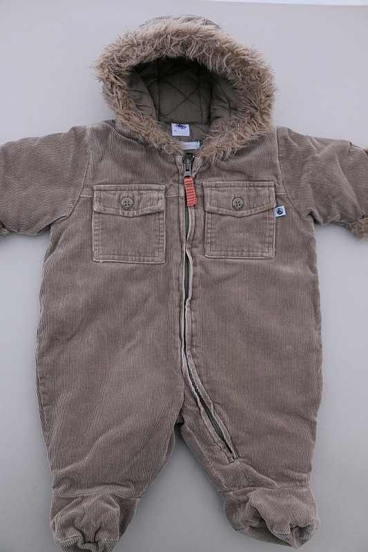 Combinaison Neige Bébé Pilote Polaire Avec Gants - Chaud Pour Hiver, 0-24 Mois