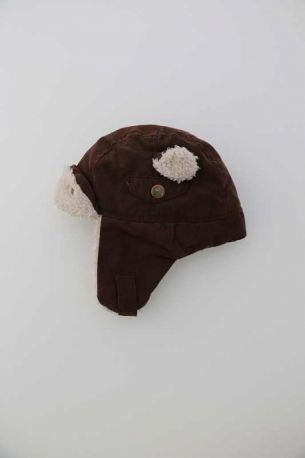 Bonnet Chapka Marron Chaud Hiver Avec Polaire Bebe Garcon 1 Mois A 3 Mois Sergent Major