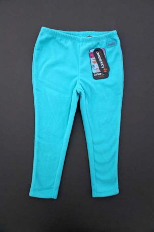 Pantalon slim en polaire turquoise chaud hiver bébé fille 24 mois