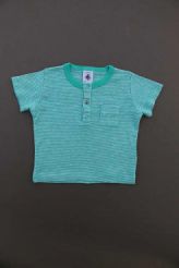 Tee-shirt milleraies vert  Petit Bateau