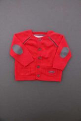 Gilet tricot coton rouge  Tartine et Chocolat