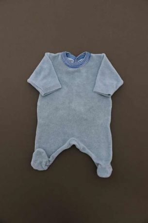Pyjama En Eponge Bleu Leger Ete Bebe Garcon Premature Petit Bateau