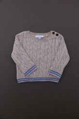 Pull torsadé coton laine  Jacadi