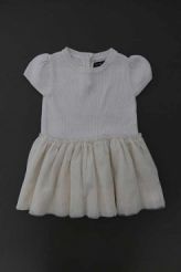 Robe écru bi-matières  babyGap