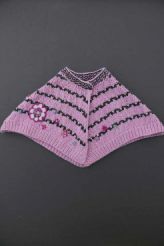 Poncho rose tricot doux  Catimini