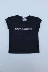 T-shirt noir motif check  Burberry