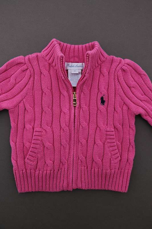 Gilet rose en coton neuf Ralph Lauren u003e BébéMarques