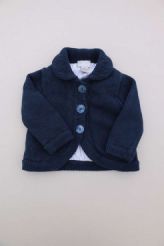 Veste mixte tricot bleu  Cyrillus