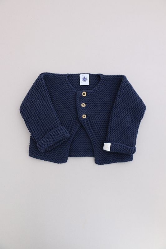 Gilet mixte laine marine Petit Bateau u003e BébéMarques