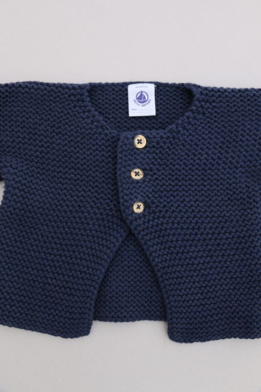 Gilet mixte laine marine Petit Bateau u003e BébéMarques